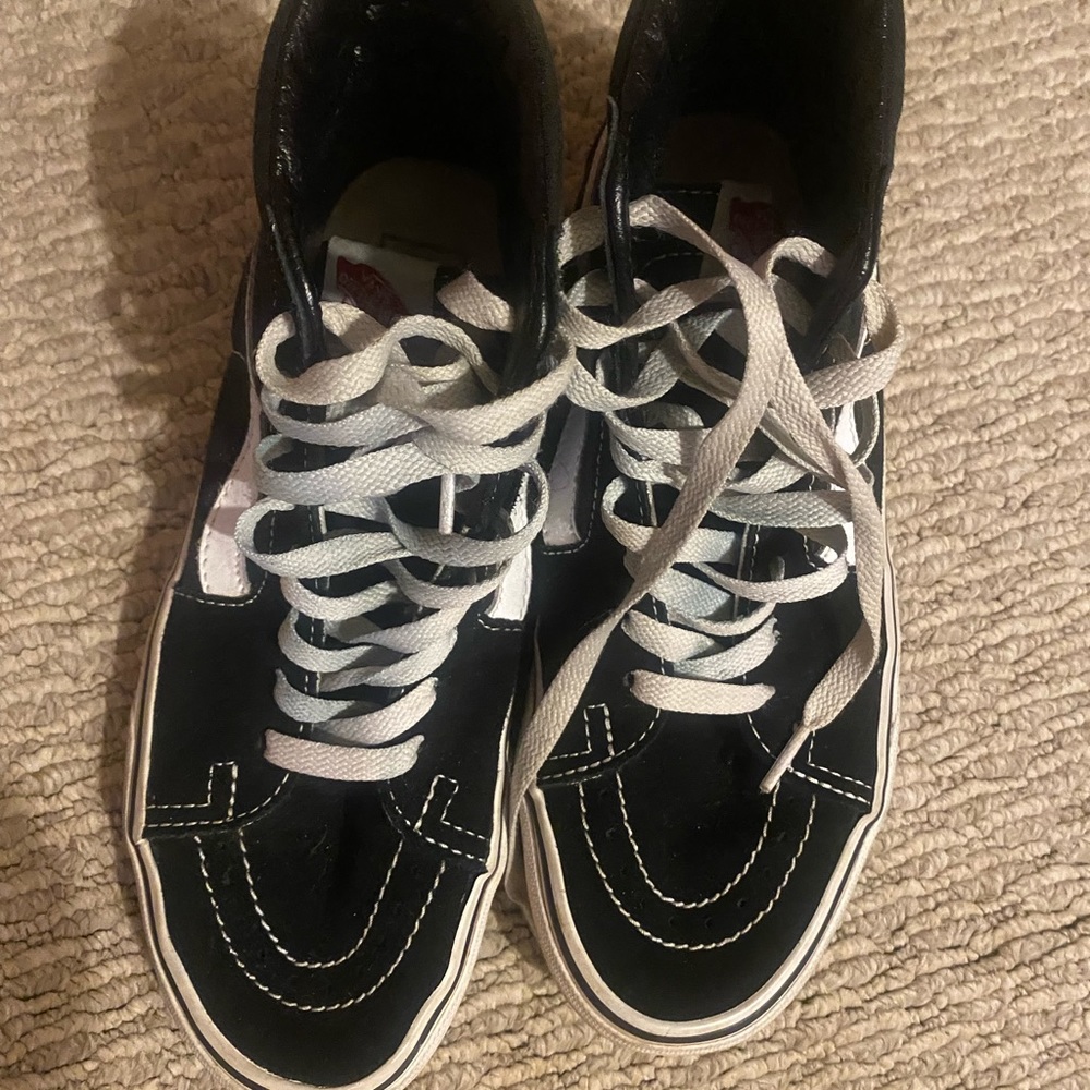 SOLD Black high top vans